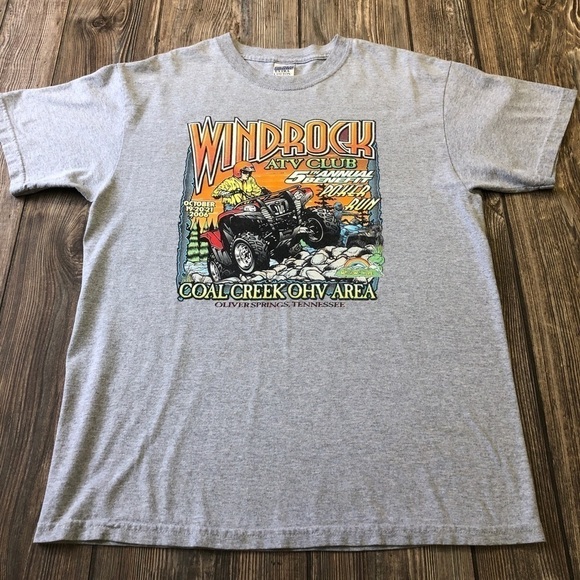 WINDROCK ATV Club Poker Run Gray T-Shirt - Picture 2 of 10